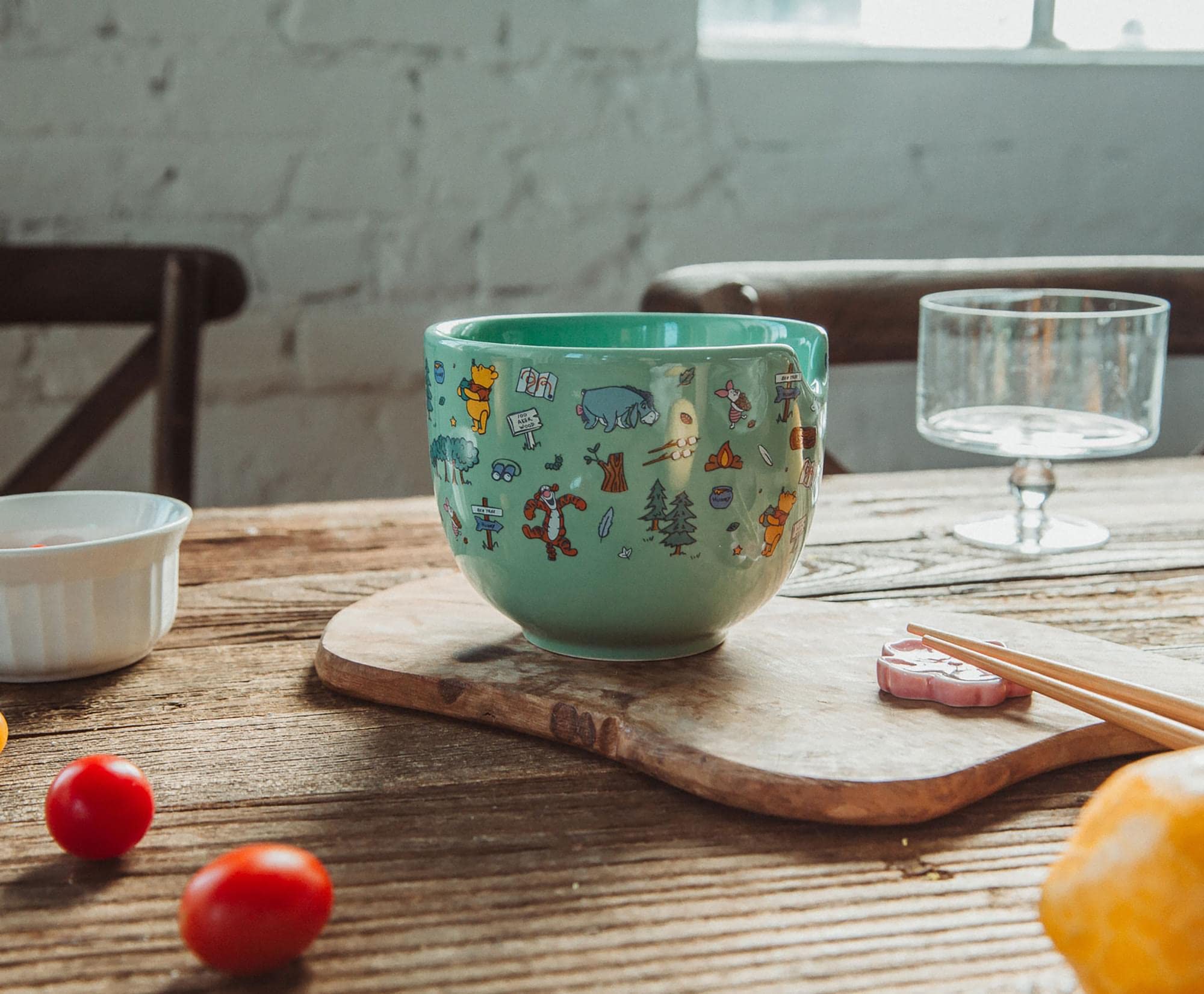 Disney Winnie The Pooh Allover Icons Ceramic Dinnerware Set